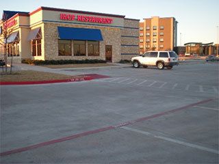 Concrete work for an IHop restaurant