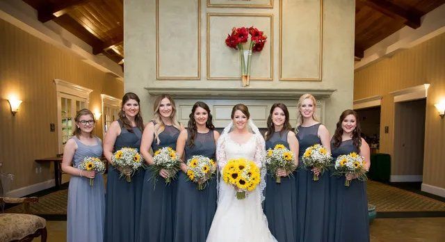 Elizabeth and her bridesmaids