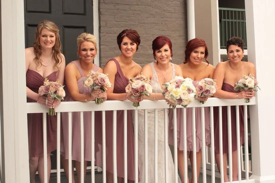 Bride family and friends