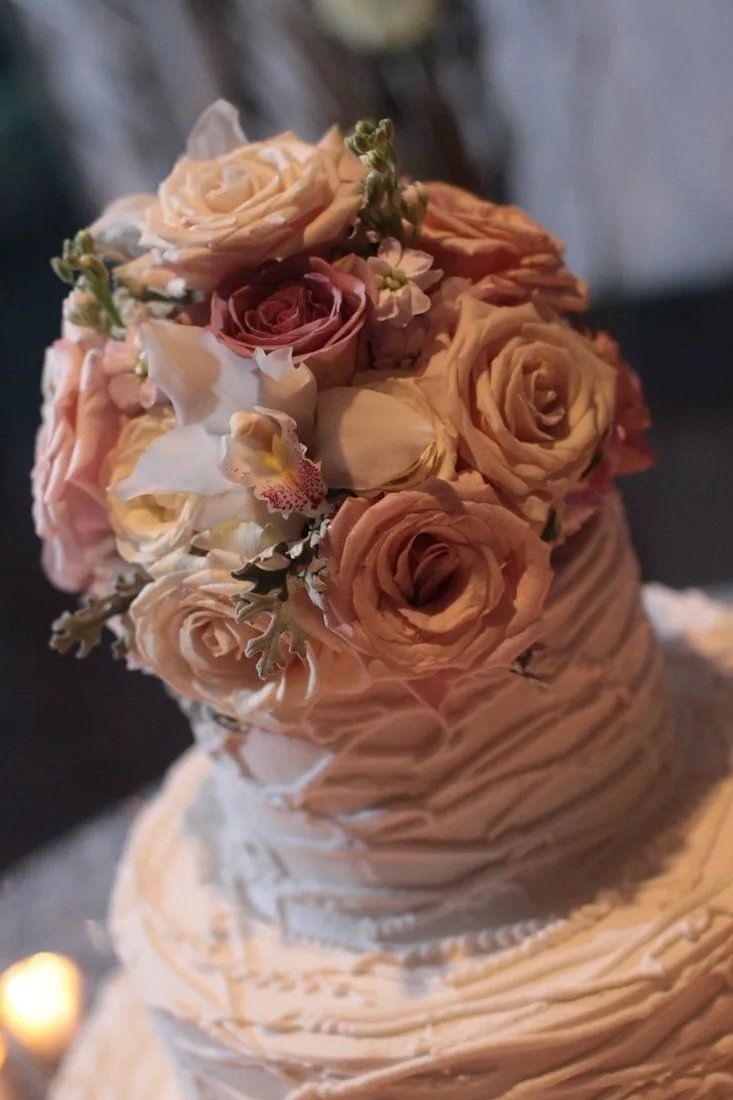 Floral theme cake