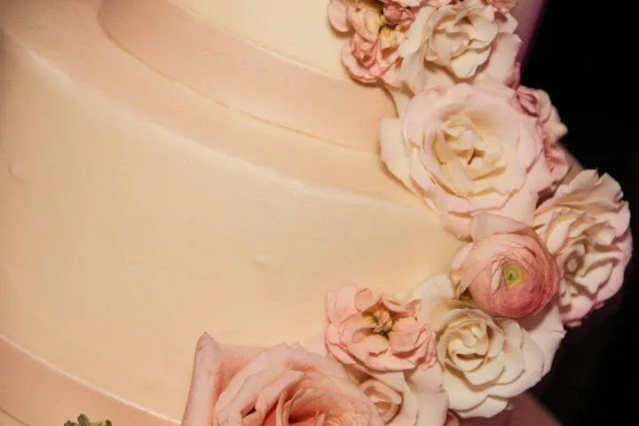 Close up shot of wedding cake