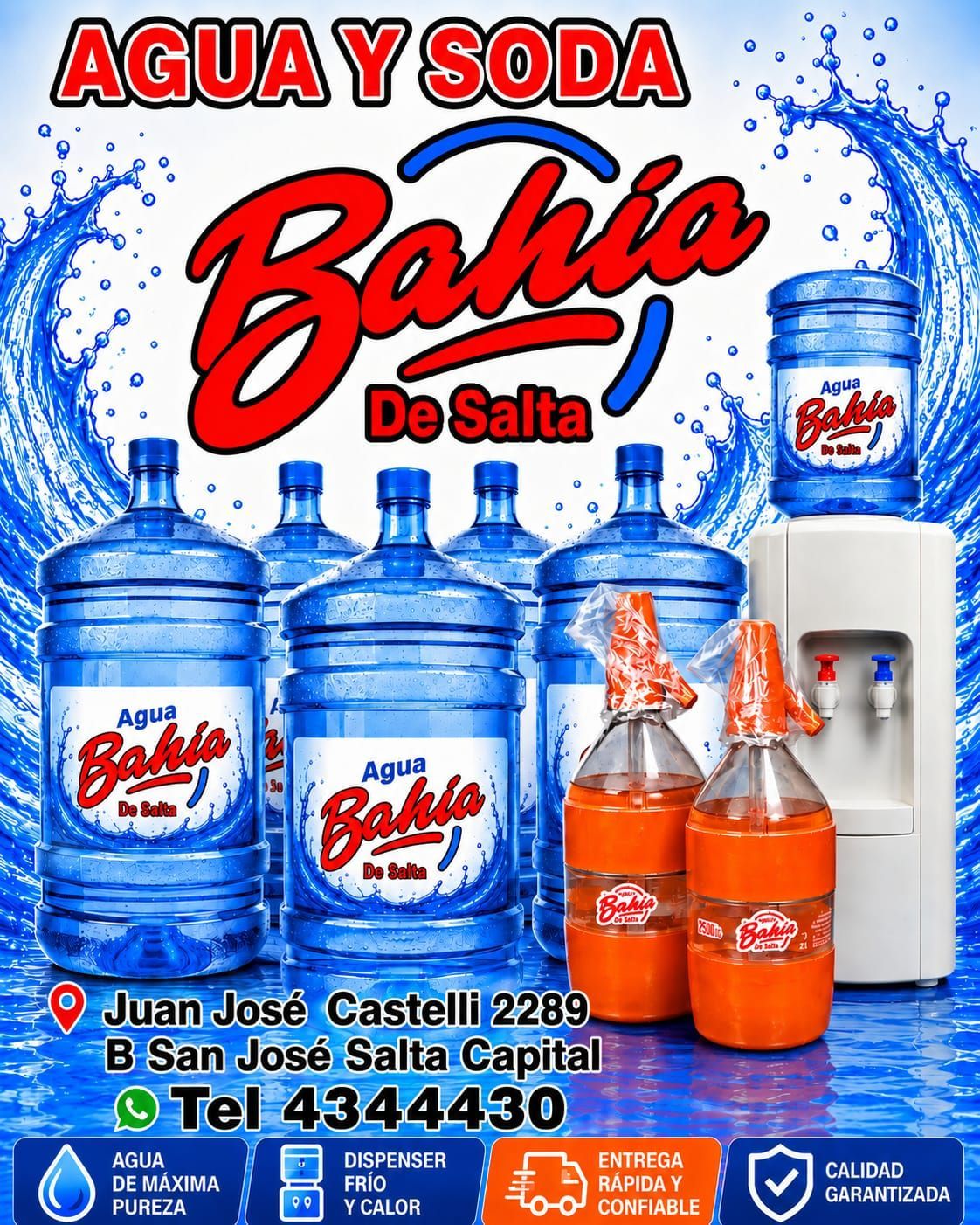 Bidones de agua retornables de 10, 12 y 20 litros