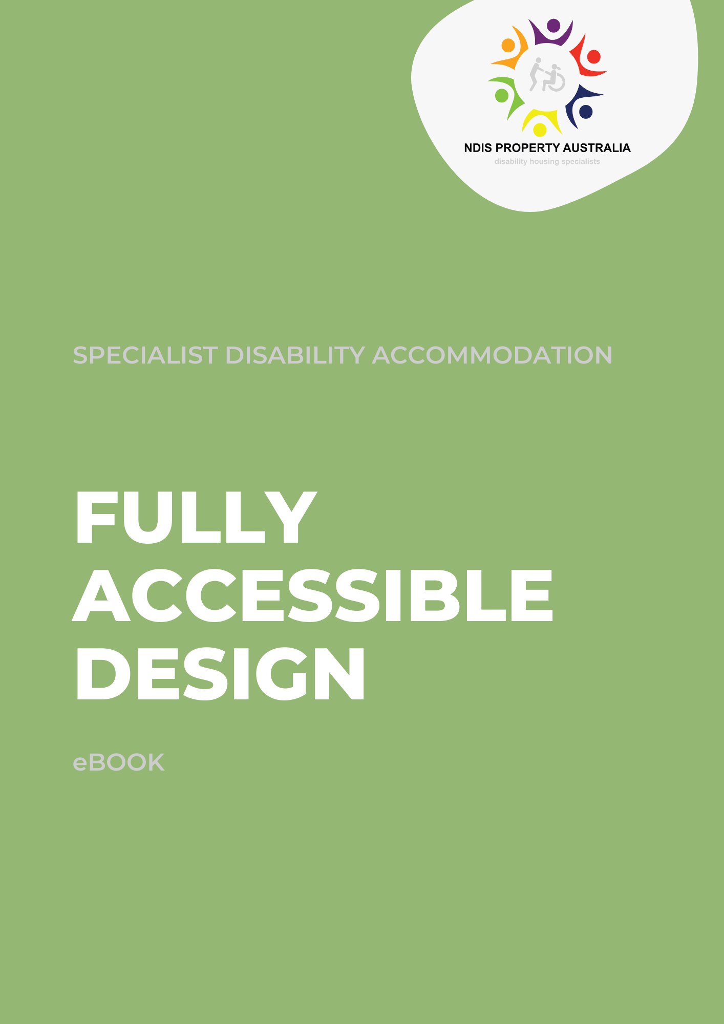The cover of a book titled fully accessible design.