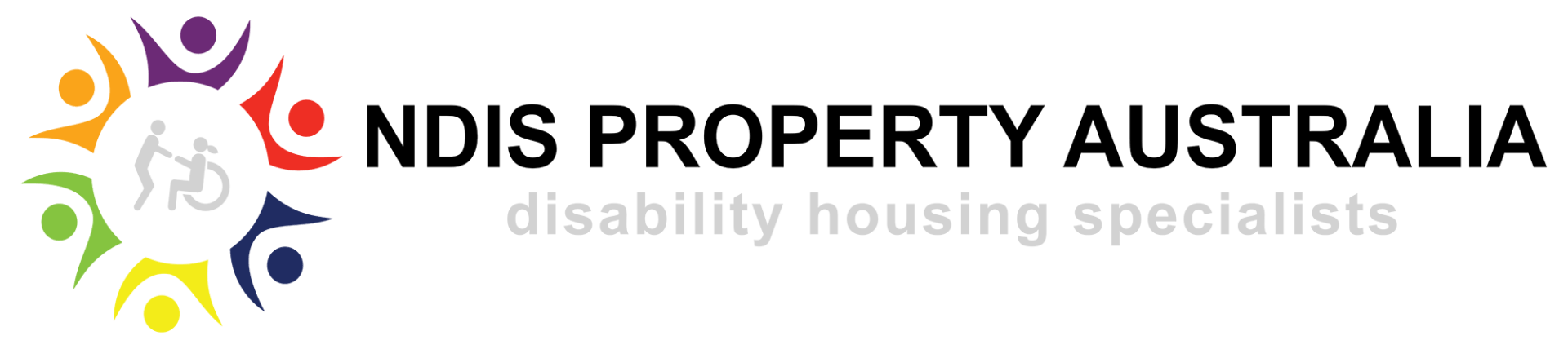 The logo for ndis property australia disability housing specialists