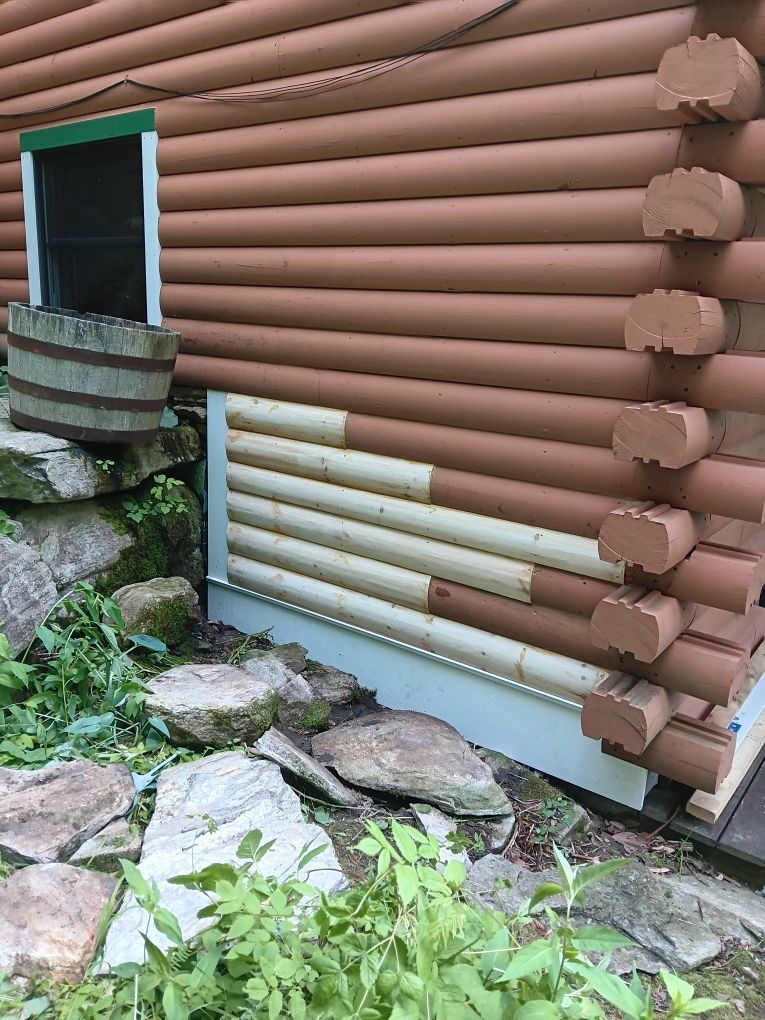 Log Home Log Replacement and Repair Services