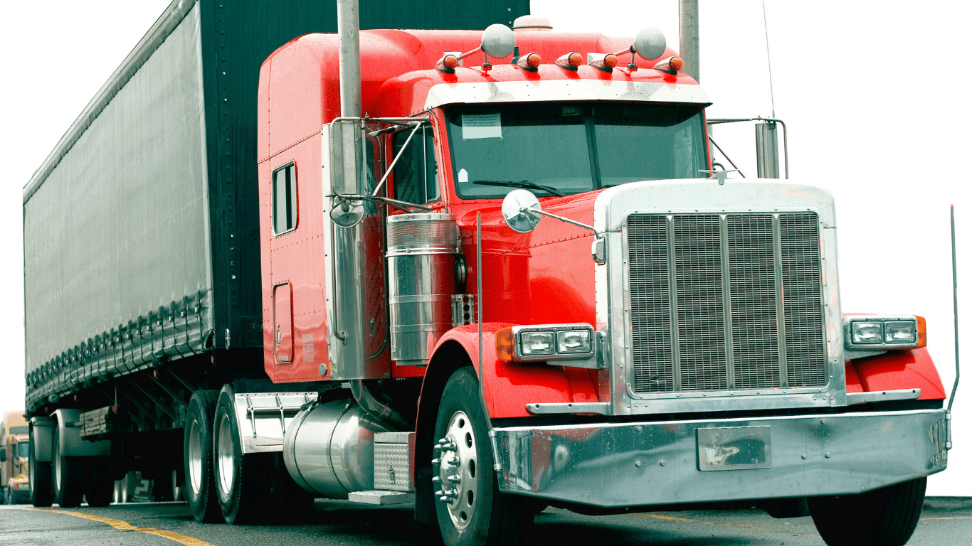 A large freight truck