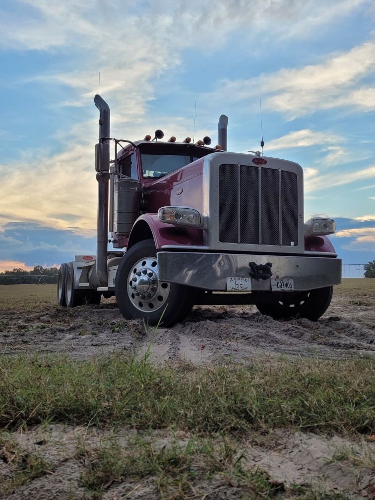  A truck driver delivering bulk materials to a client.