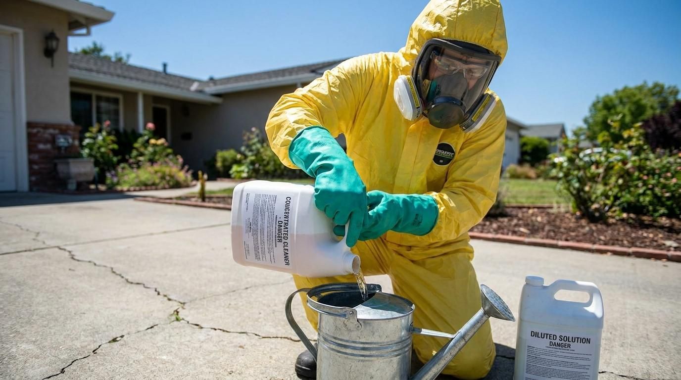 Is muriatic acid safe to use on concrete