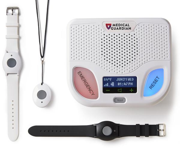 A medical guardian emergency system with a watch