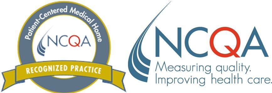 NCQA logo with “Recognized Practice” ribbon and “Measuring quality. Improving health care.” tagline