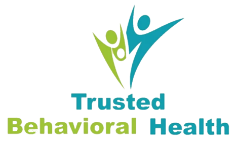Trusted Behavioral Health logo with teal and green stylized figures above the name.