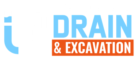Transcanada Drain Logo Gray and blue pipe with water, plumbing.