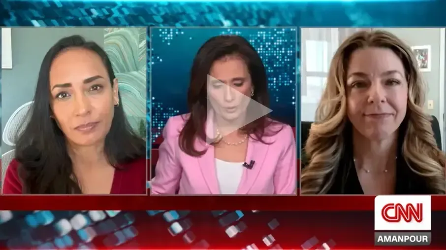 Attorney Andrea C. Martinez is being interviewed on CNN.