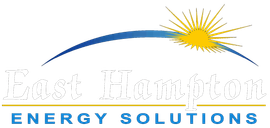 Fast Hampton Energy Solutions logo with blue text and a yellow sunburst above the name