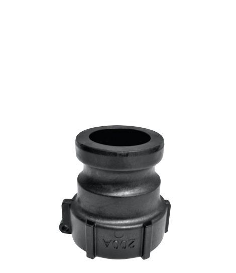 Black cam and groove fitting.