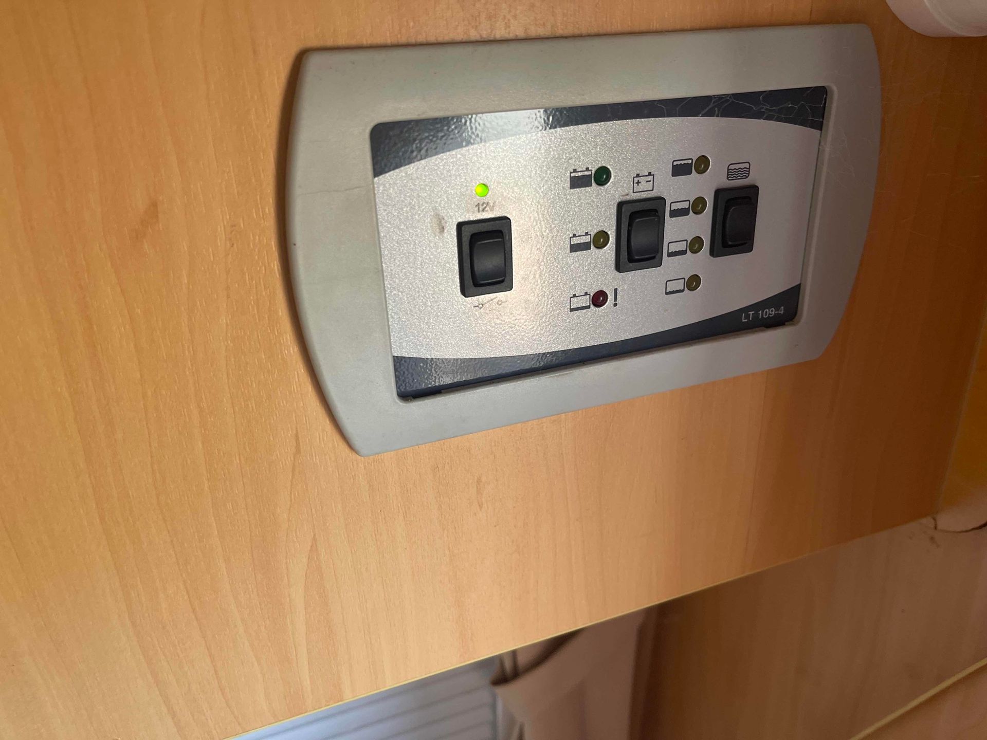 Wall-mounted Control Panel With Three Black Switches — B & C Caravan Service Pty Ltd In Dubbo, NSW