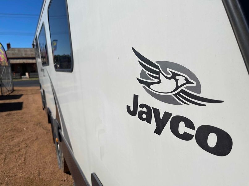 White Jayco Rv Side — B & C Caravan Service Pty Ltd In Dubbo, NSW