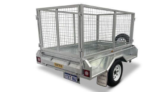 A Trailer With a Cage on the Back of It — B & C Caravan Service Pty Ltd In Dubbo, NSW