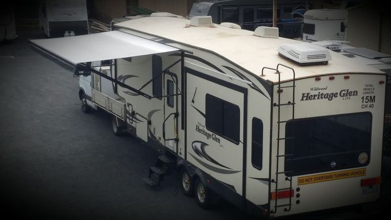 A Heritage Glen Trailer is Parked in a Parking Lot — B & C Caravan Service Pty Ltd In Dubbo, NSW