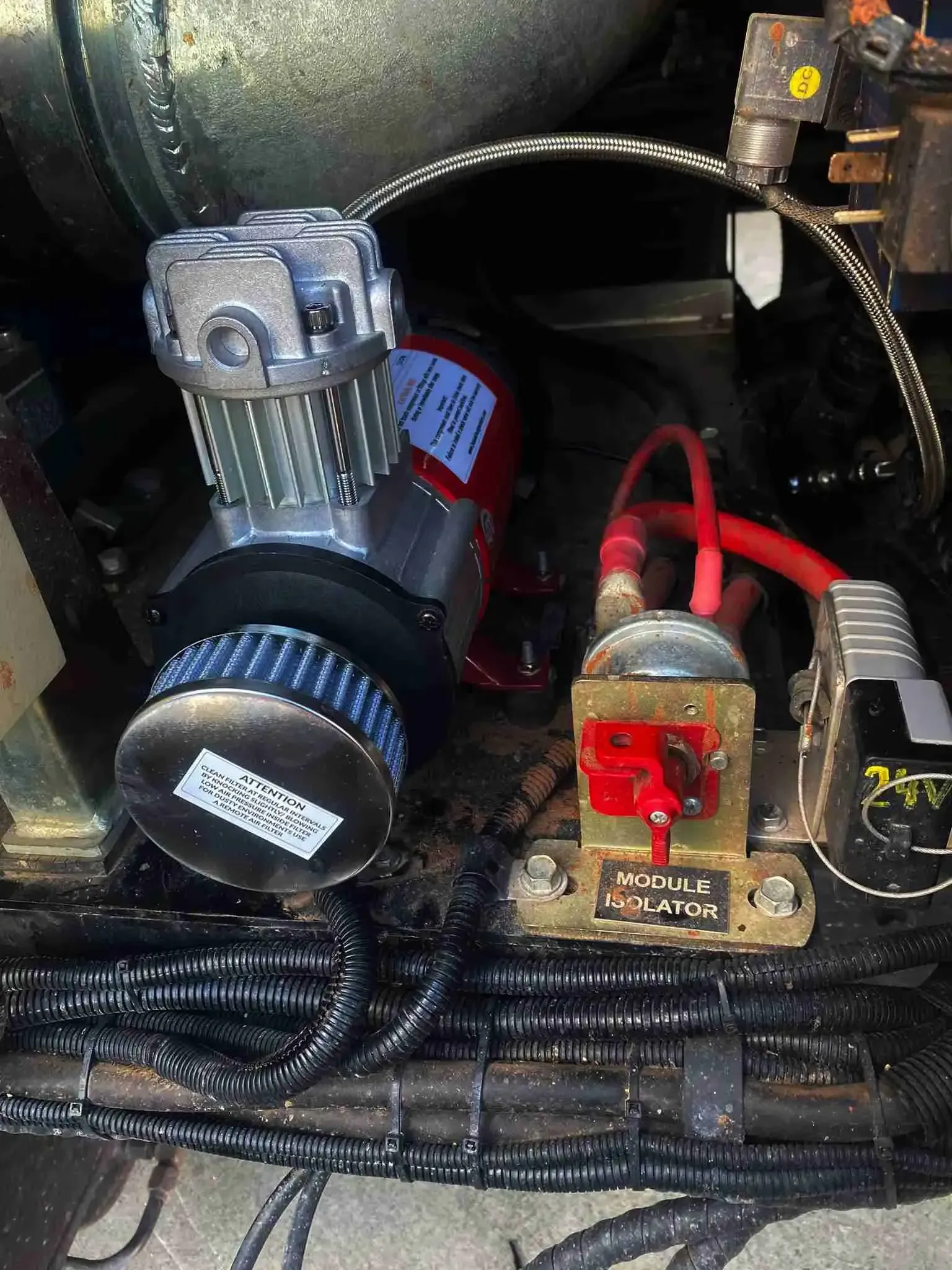 Retro fit compressor to vacuum truck on the Gold Coast