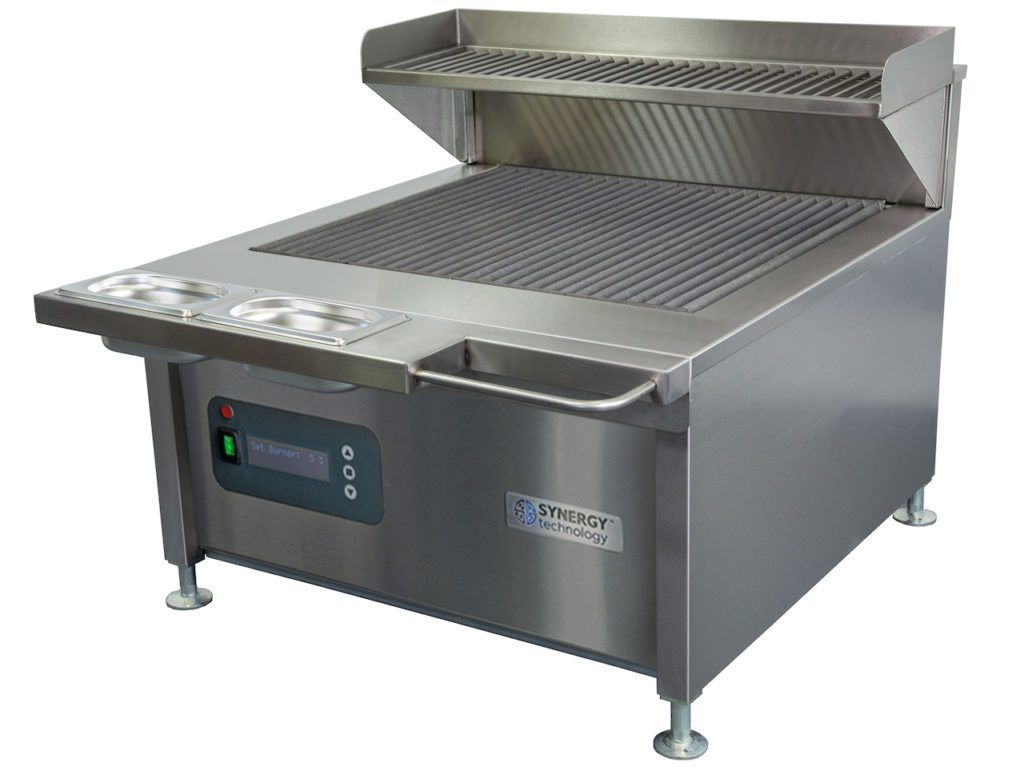 Production image of the trilogy series grill