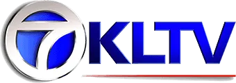 KLTV logo in blue and silver with a circular emblem and bold text