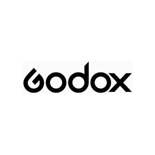 Godox black logo on a white background