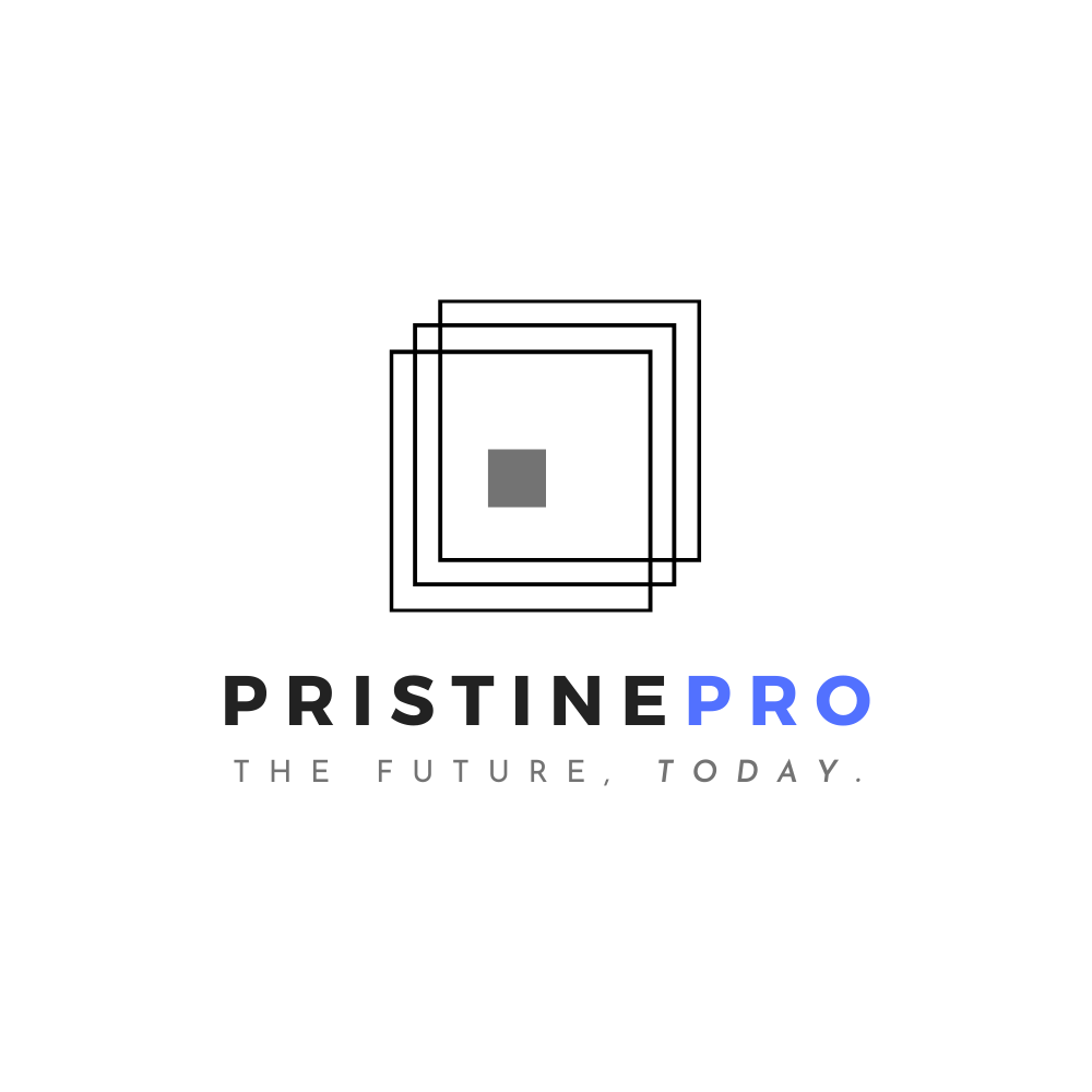 Logo: Black overlapping squares and a gray square.