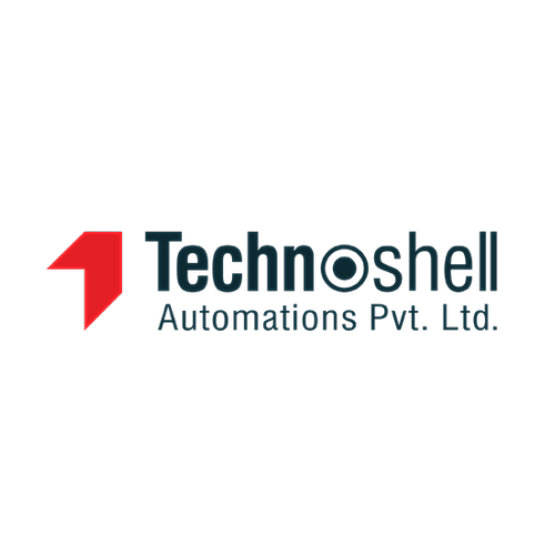 Technoshell Automations Pvt. Ltd. logo in black and red on a white background
