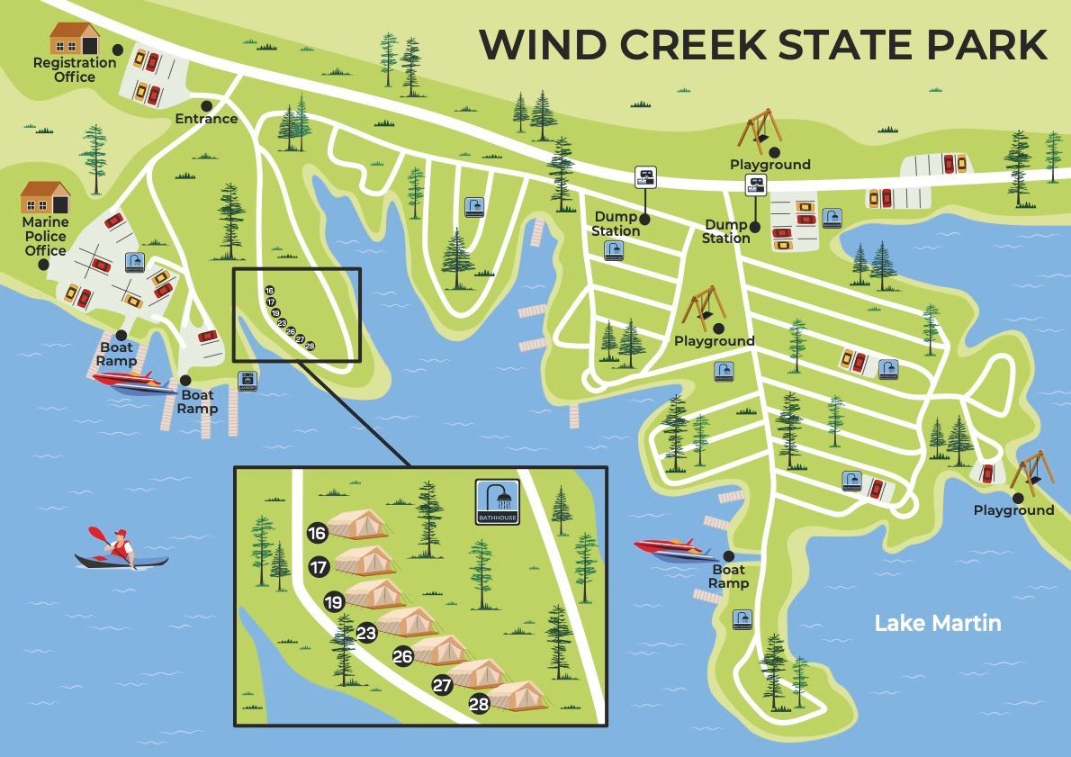 Glamping in Lake Martin, Alexander City, AL Timberline Glamping