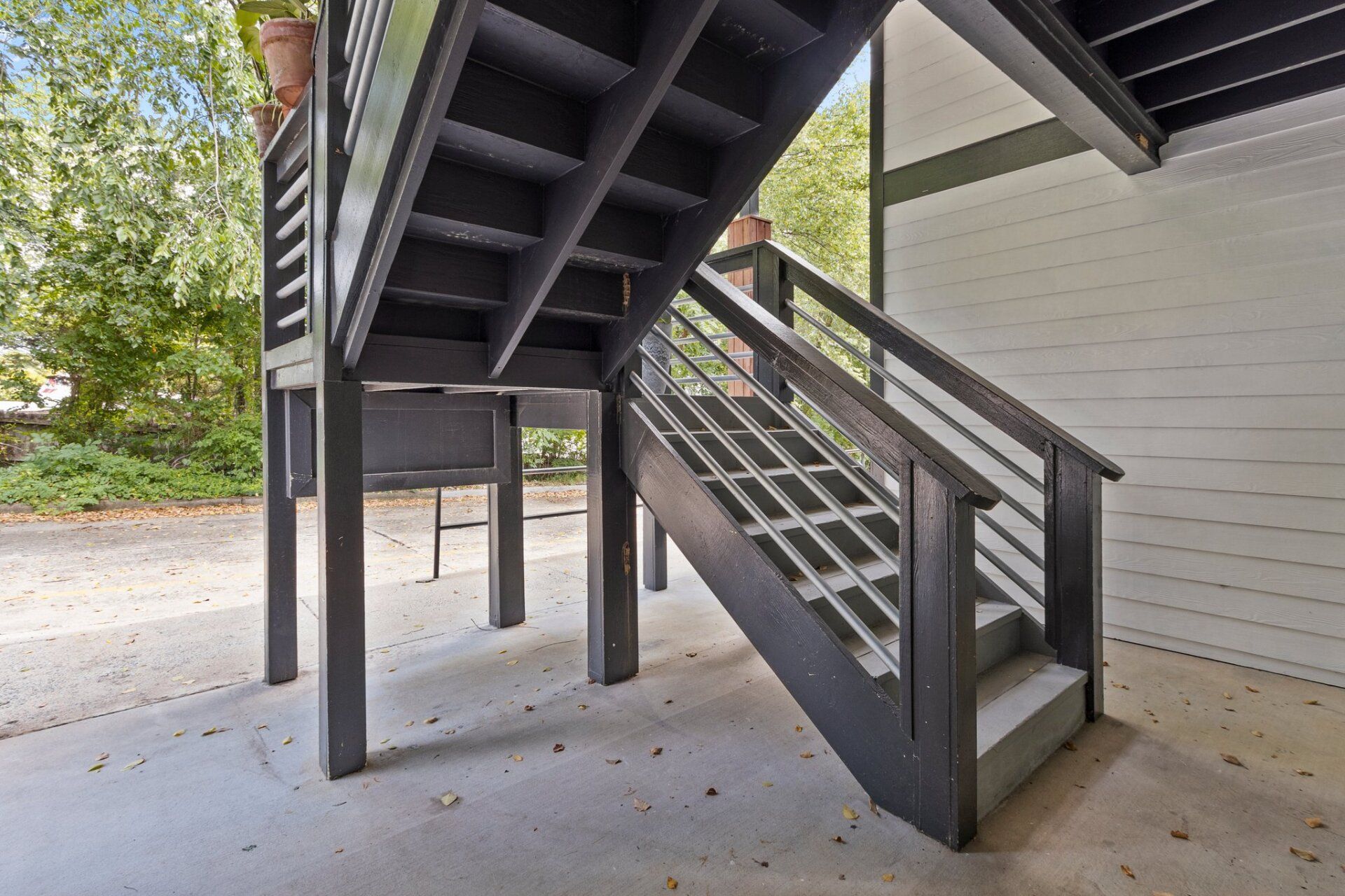 bottom of staircase area