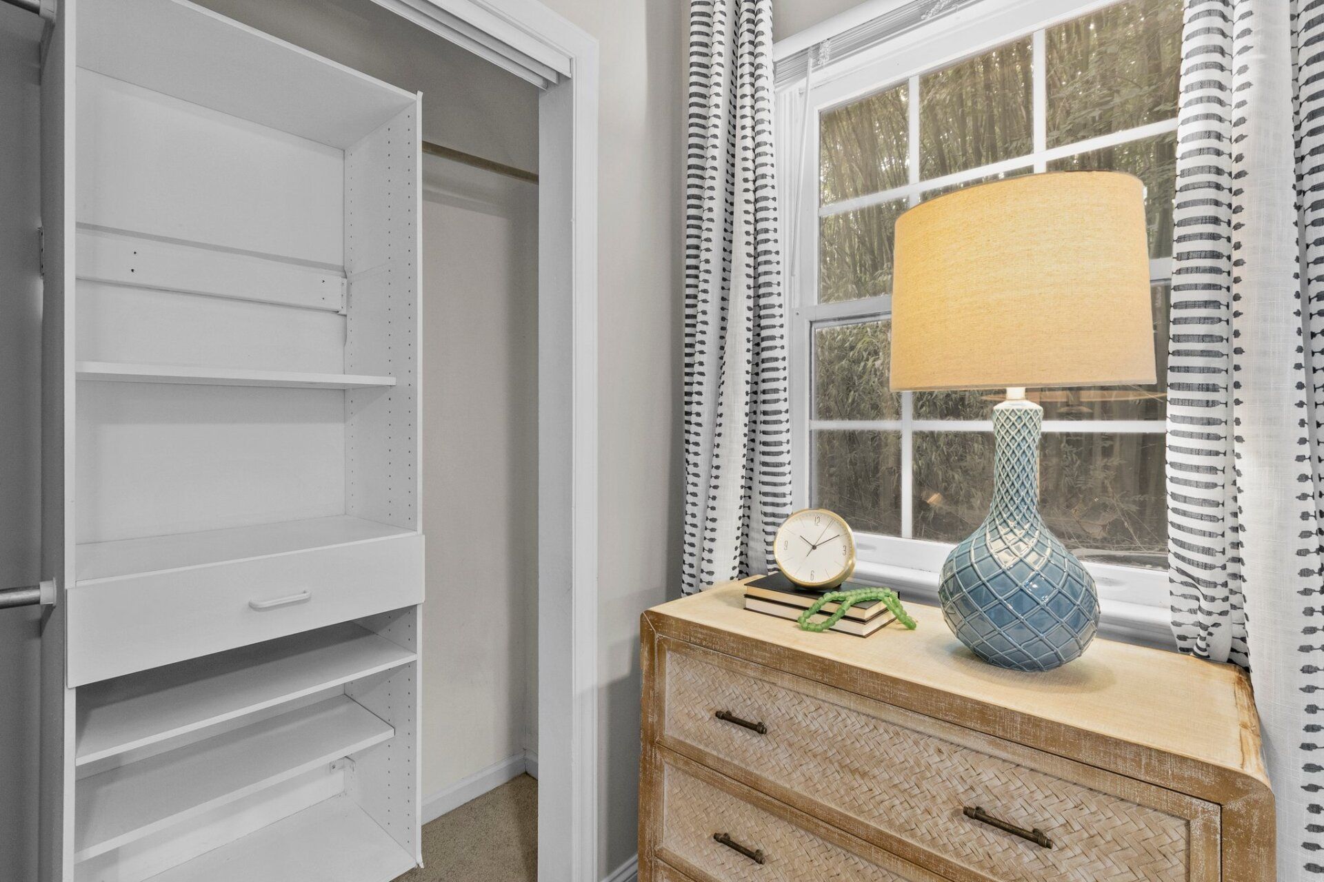 bedroom stand and closet