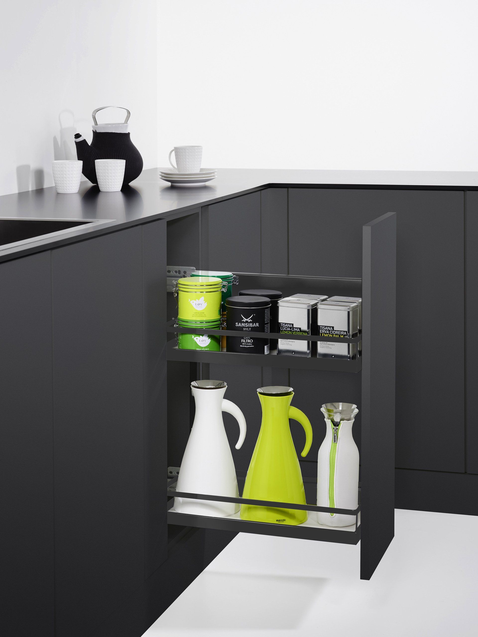 Base Cabinet - Comfort II Anthracite - Kessebohmer — Kitchen Flat Packs In Berrimah, NT