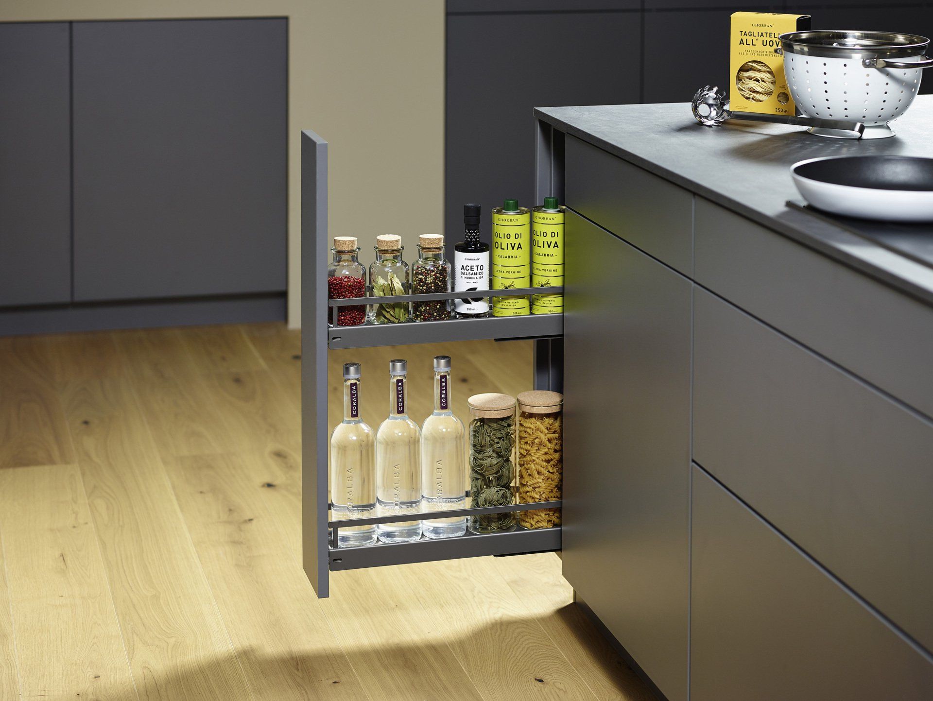 Base Cabinet - No 15 Anthracite - Kessebohmer — Kitchen Flat Packs In Berrimah, NT