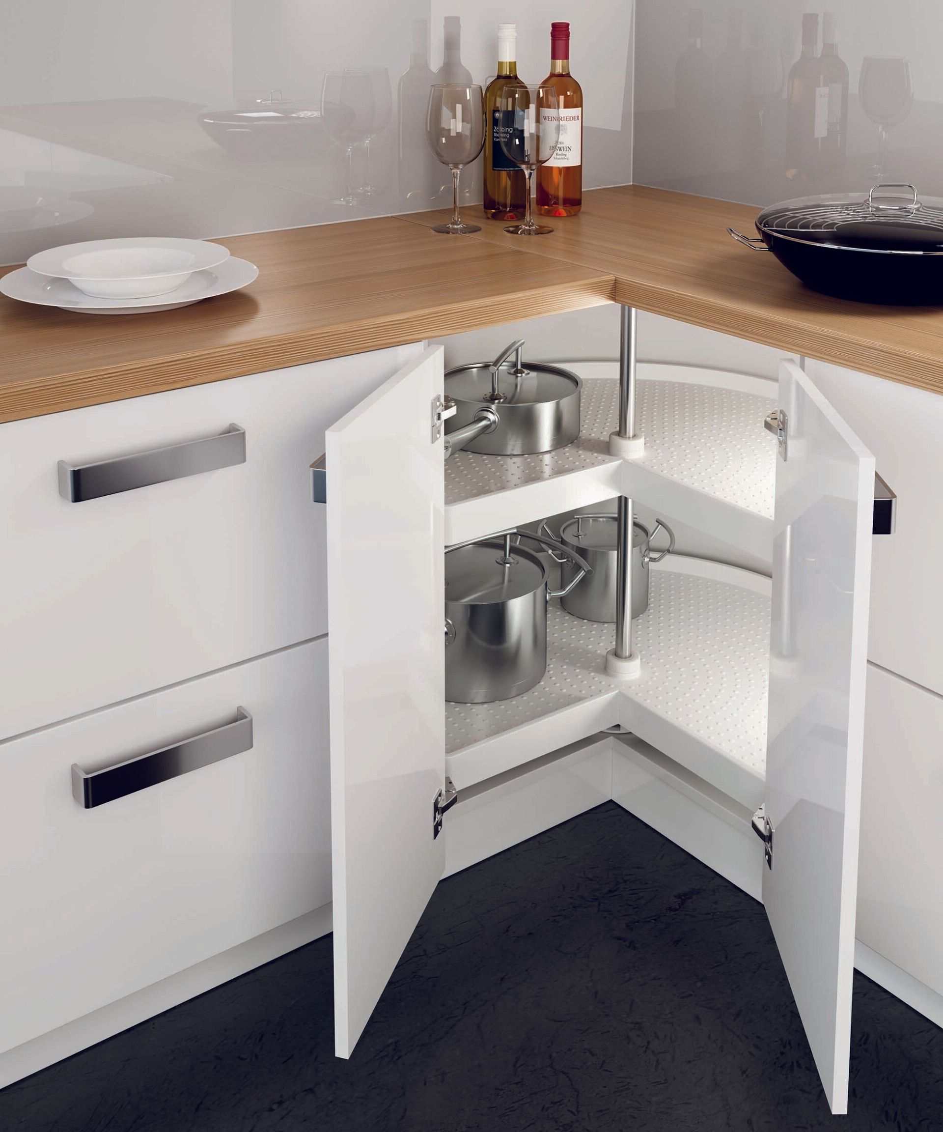Corner Storage - Carousel - Ninka — Kitchen Flat Packs In Berrimah, NT