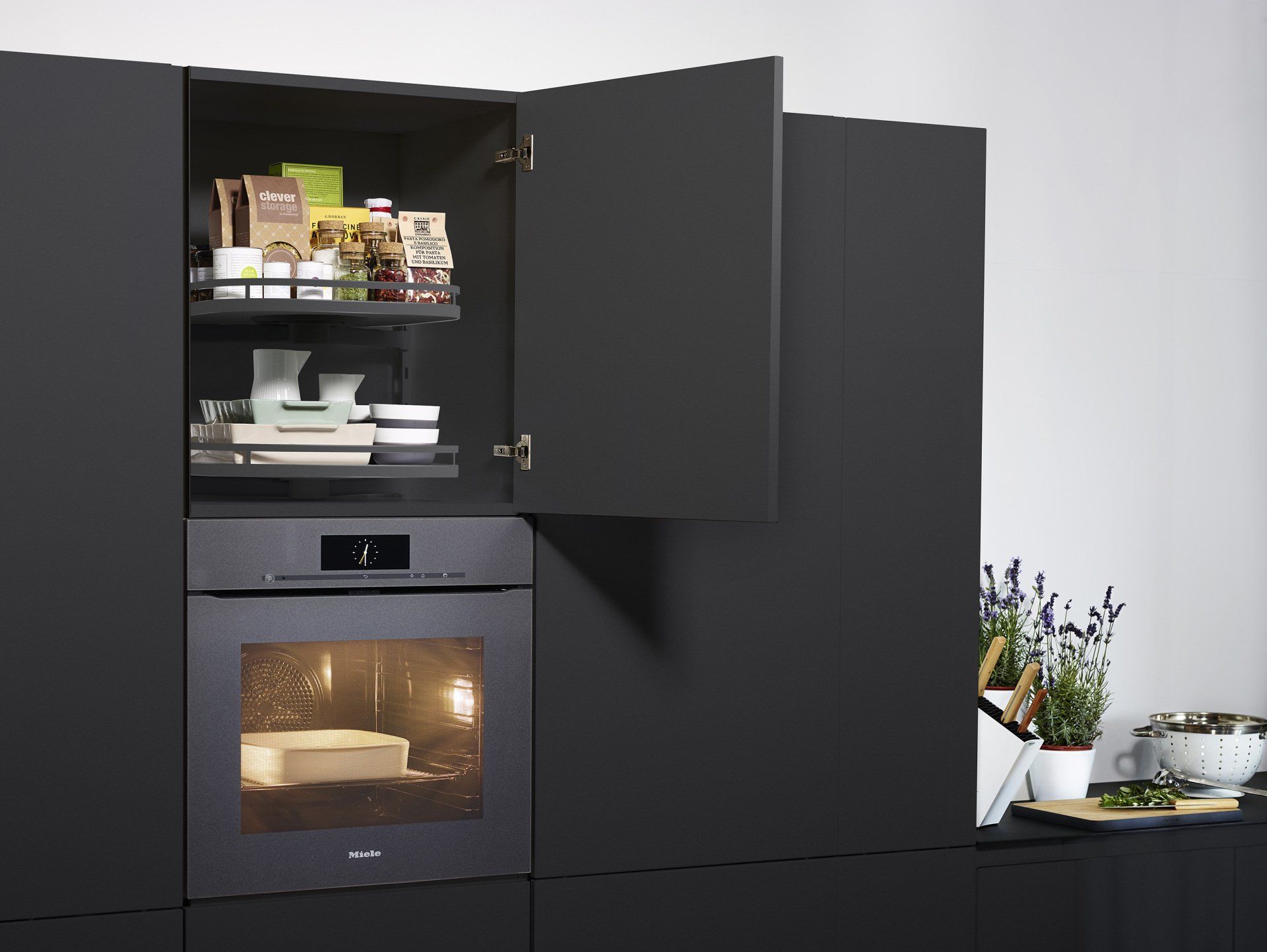Overhead - TurnMotion Anthracite - Kessebohmer — Kitchen Flat Packs In Berrimah, NT