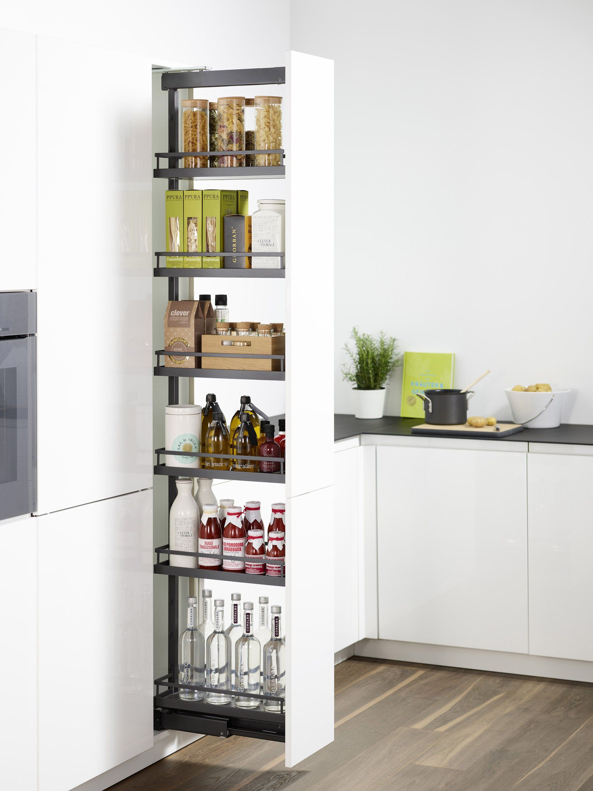 Tall Cabinet - Dispensa Anthracite - Kessebohmer — Kitchen Flat Packs In Berrimah, NT
