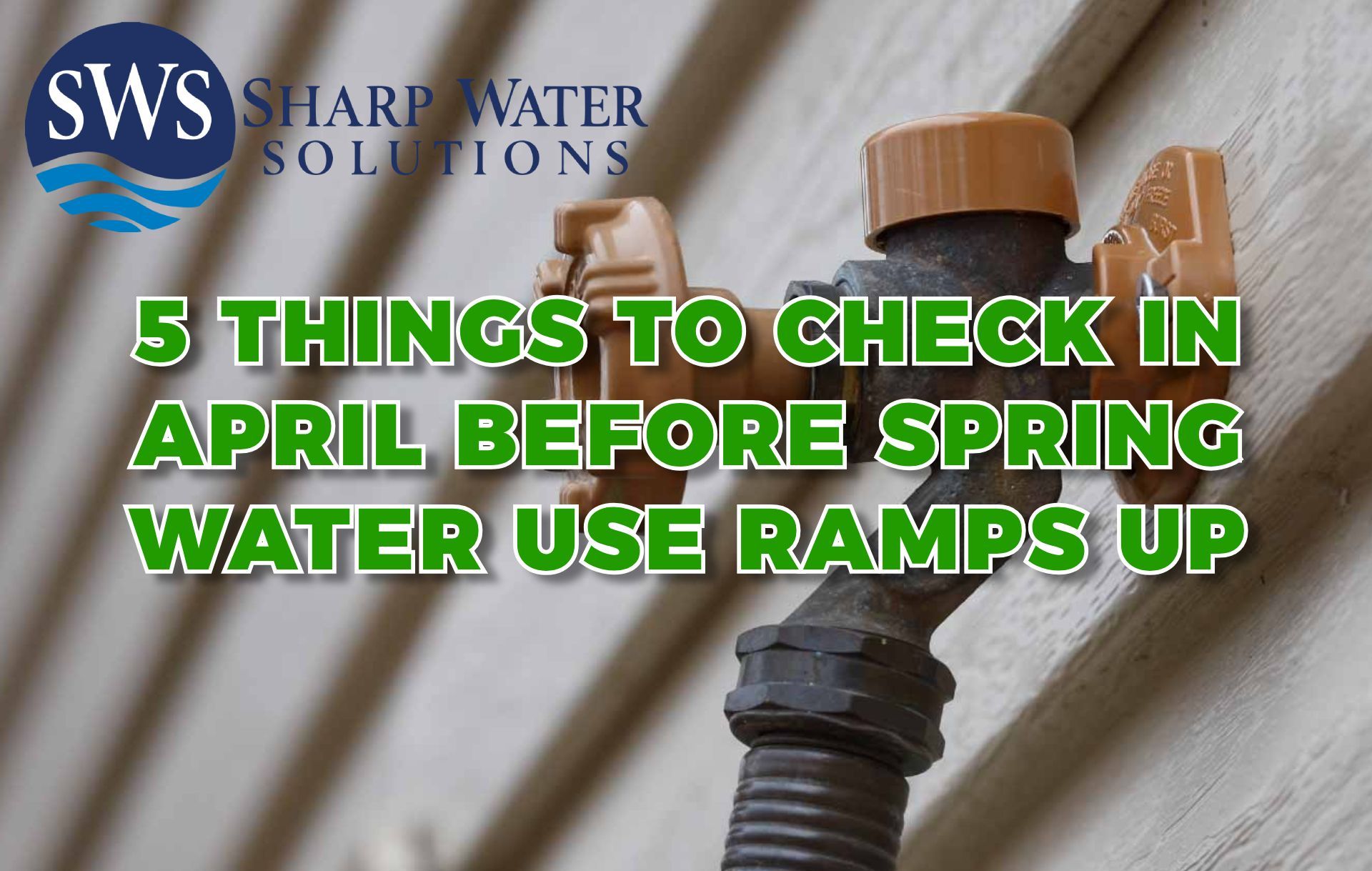 Sharp Water Solutions can help with water softeners, filtration, water heaters, and plumbing checks