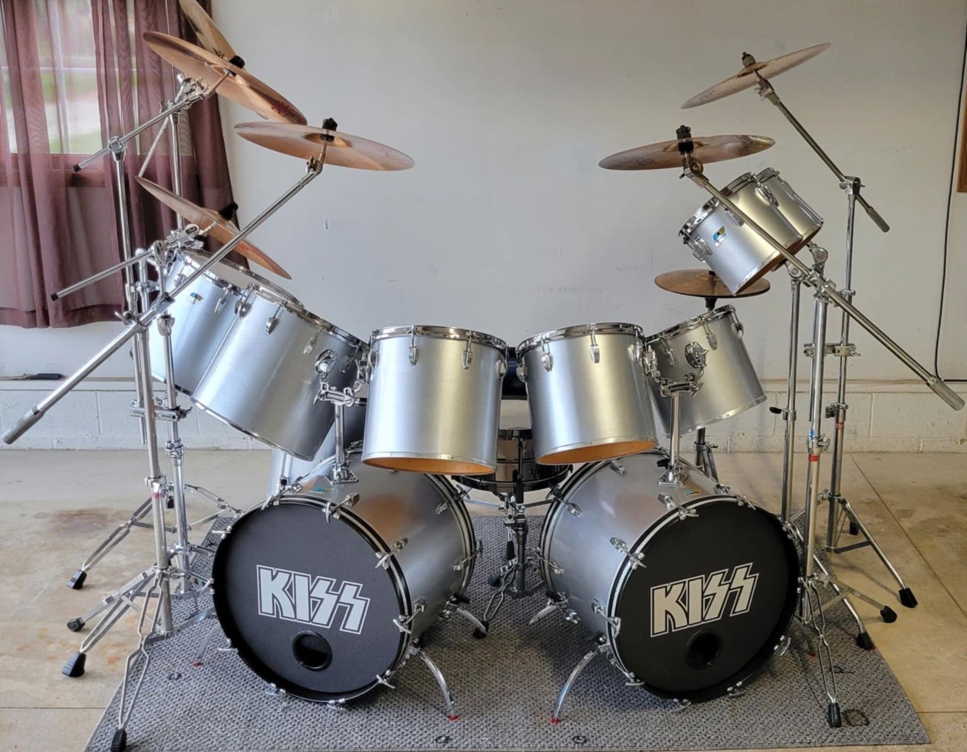 Rich Hattery drum set build final setup