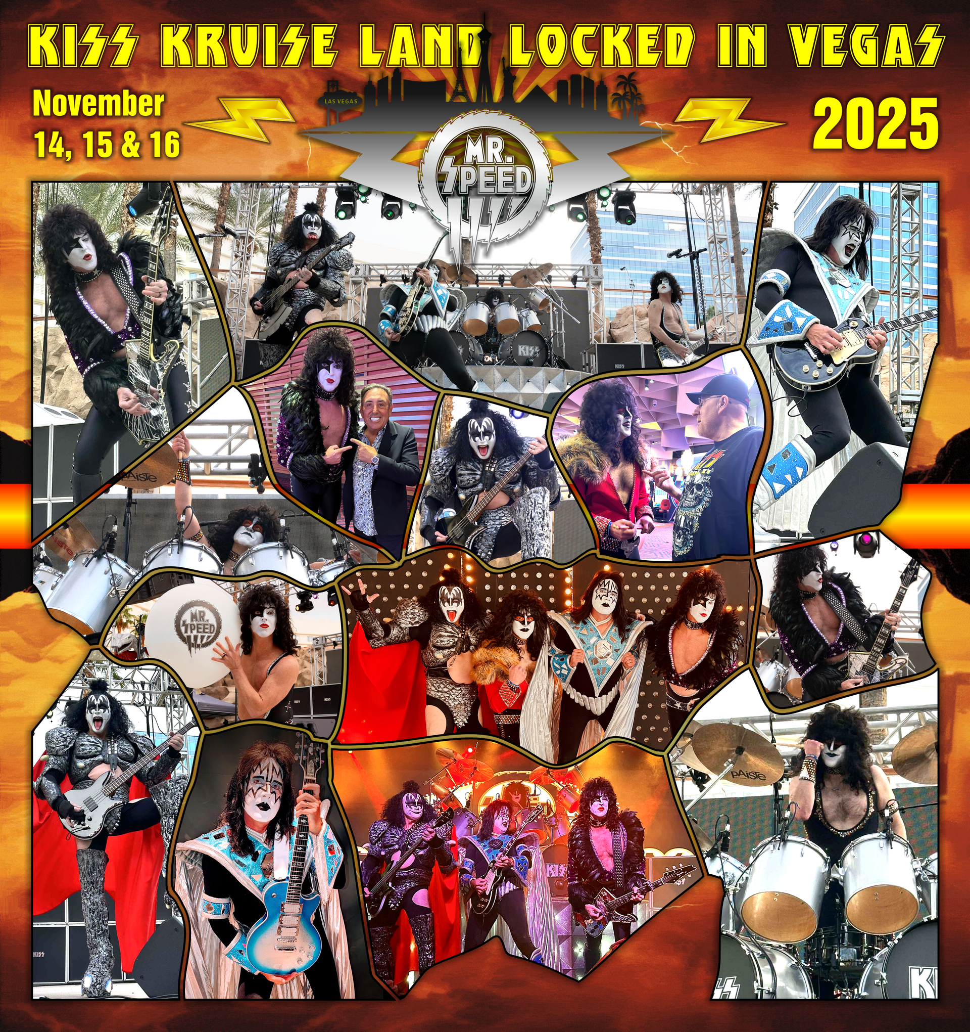 KISS Kruise Land-Locked in Vegas collage 2025