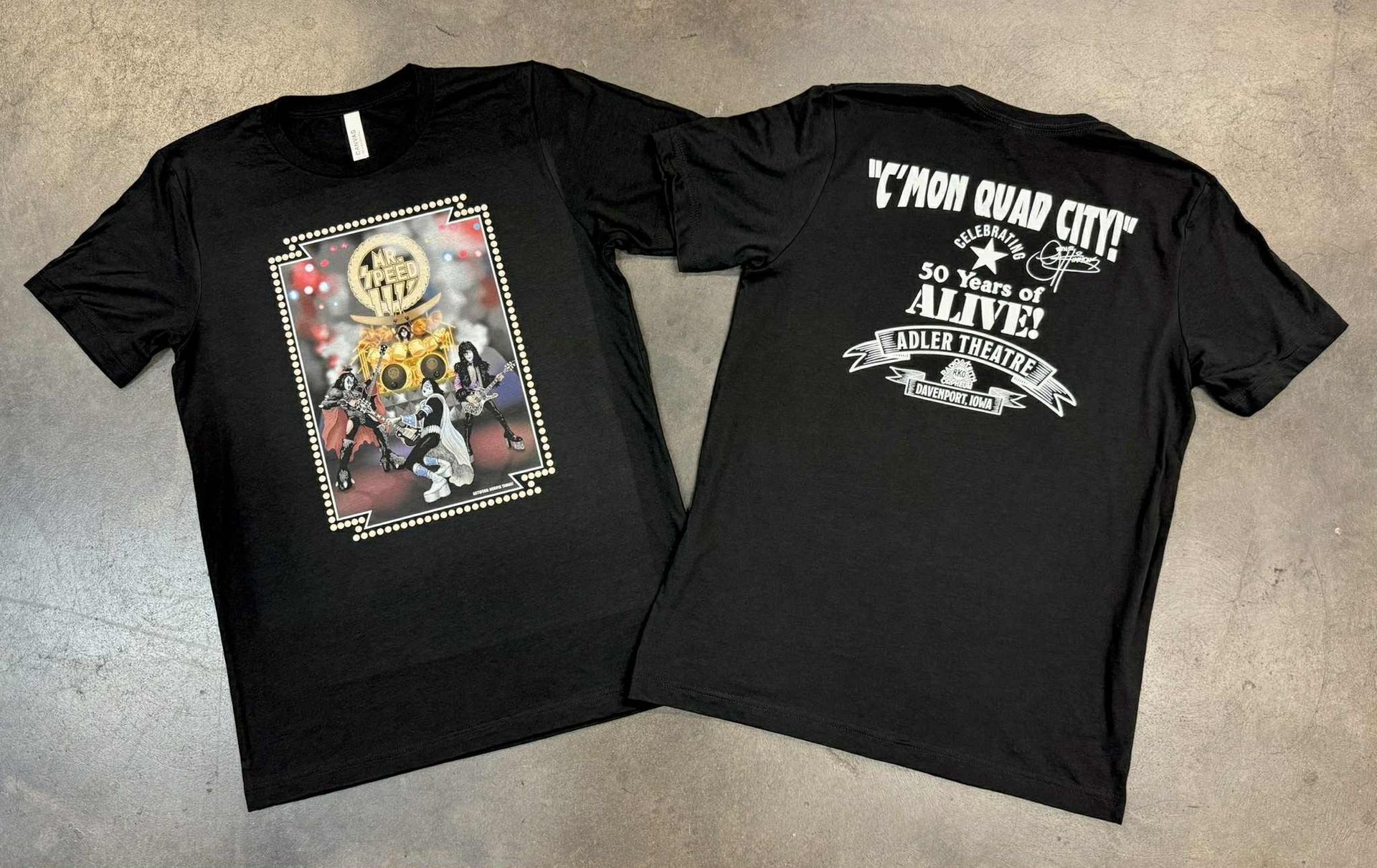 Quad City T-shirt front and back