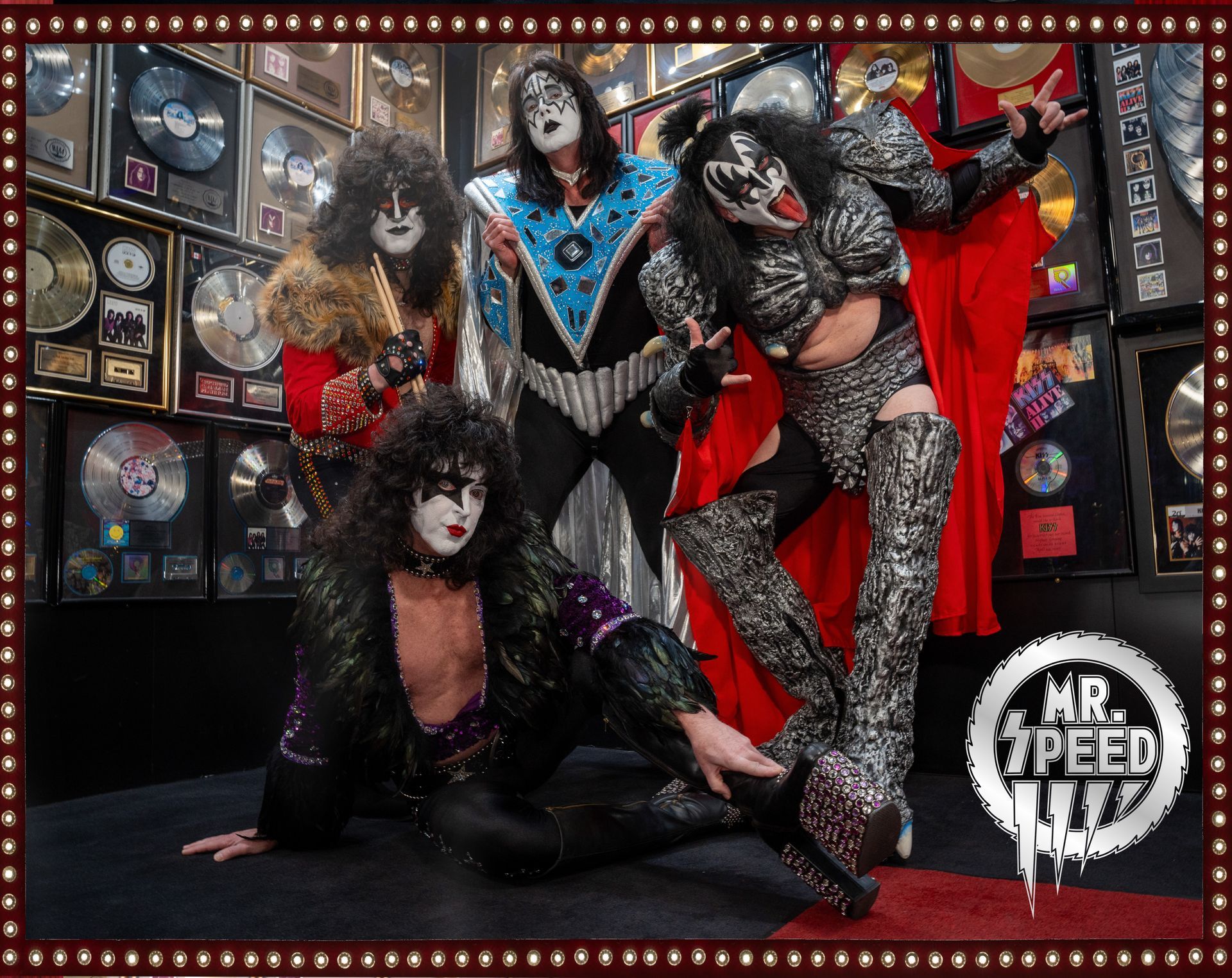 Mr. Speed at KISS World in Las Vegas group photo