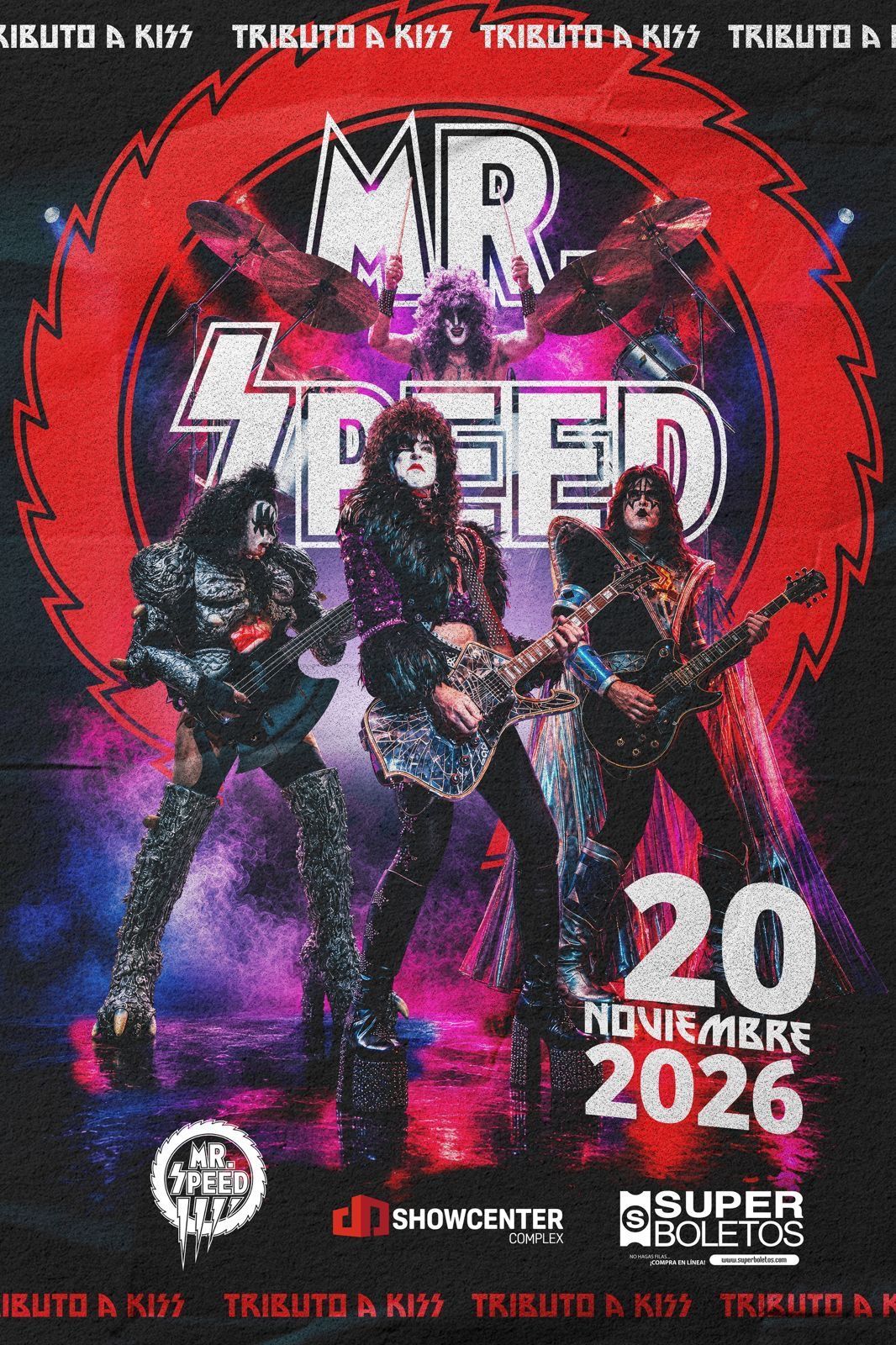 Mr. Speed poster for Monterrey Mexico date