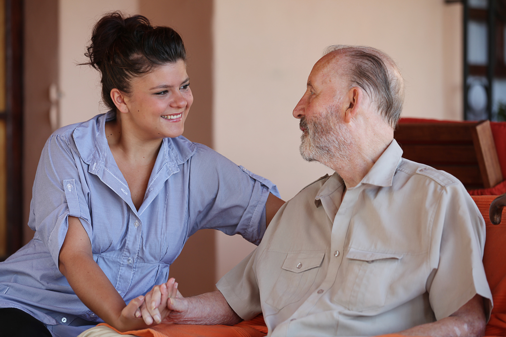 caregiver with patient