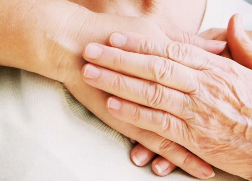 caregiver with patient