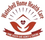 A logo for waterbell home health care home health care agency and staffing