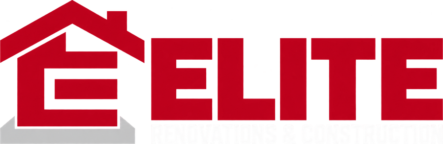 Red ELITE logo with a stylized house roof and letter E icon