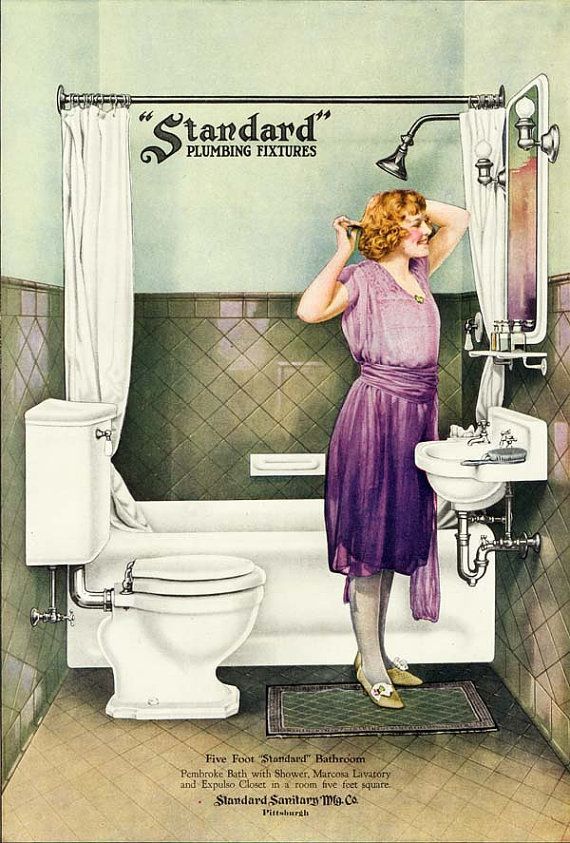 Vintage Plumbing Bathroom