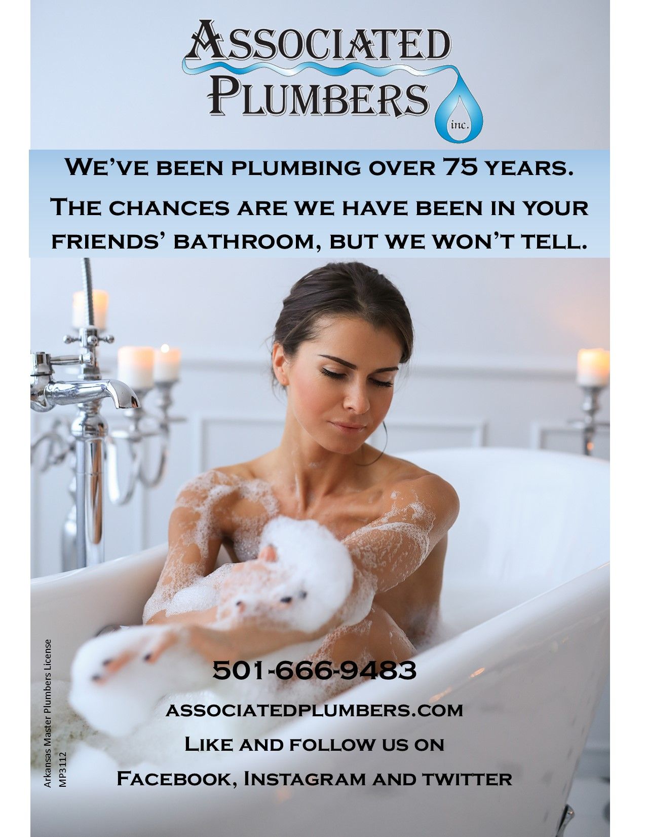 Woman in tub with bubbles