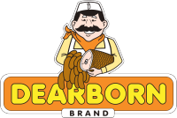 Dearborn Brand logo with a smiling man holding a rope above the word “DEARBORN”